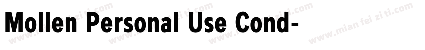 Mollen Personal Use Cond字体转换